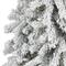 6ft. Pre-Lit Flocked Alpine Artificial Tree, Clear Lights